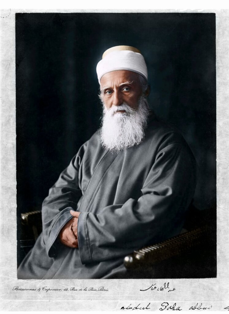 Spalvota ‘Abdu’l-Bahá portreto nuotrauka, daryta Paryžiuje, Prancūzijoje, 1911 m. spalį